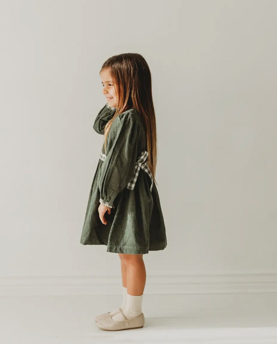 Green Cord Dress | The Merry Lion